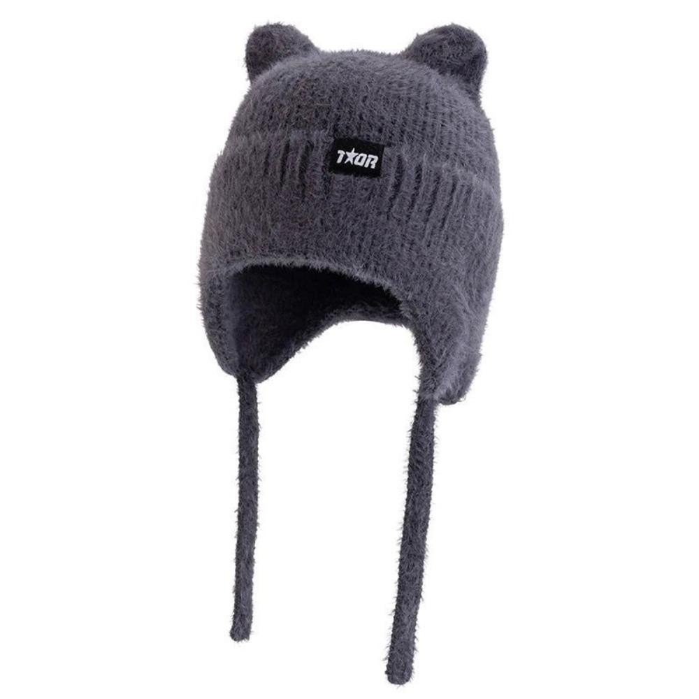 LAD MUSICIAN SHAGGY CAT EAR KNIT CAP 猫耳 LAD MUSICIAN SHAGGY CAT EAR KNIT CAP 猫耳 Cat Ear Beanie Striped