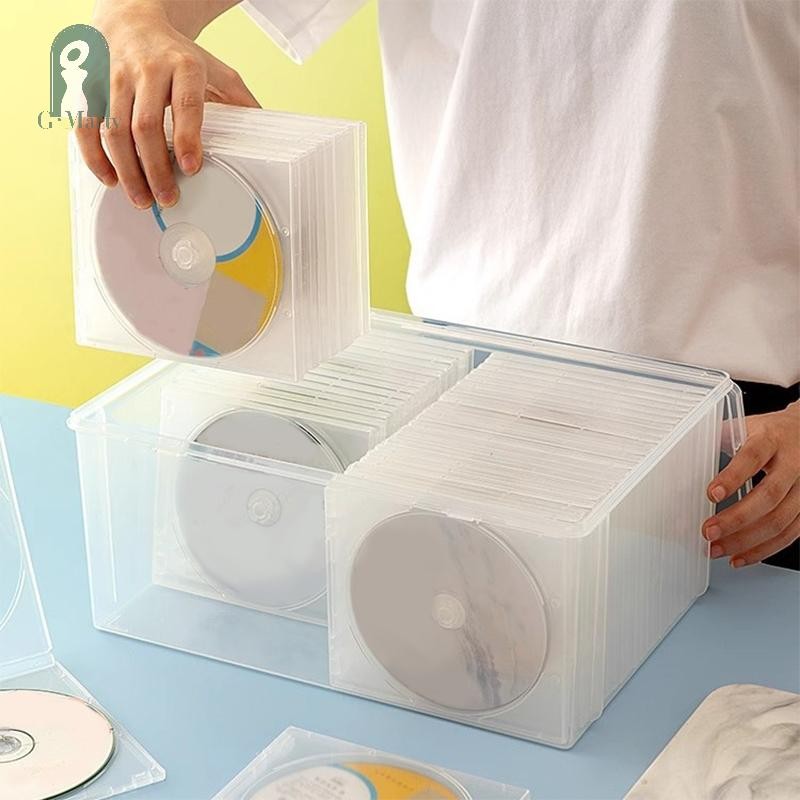 GMARTY Transparent And Dustproof CD Storage Box Home DVD Storage Disc ...