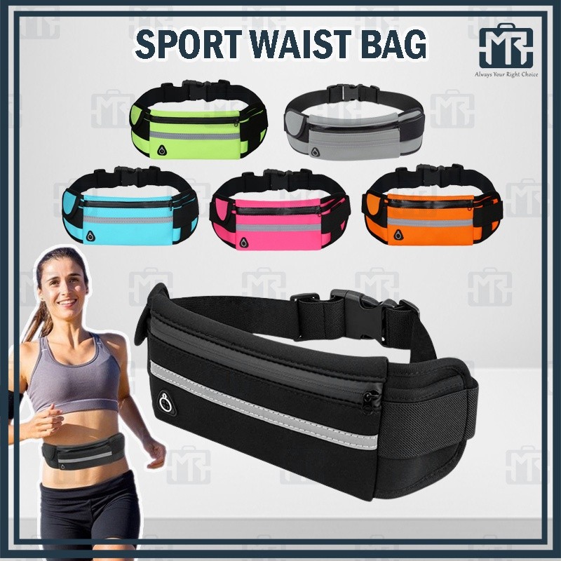 MR Unisex Waterproof Running Waist Pouch Bag With Reflective Strip