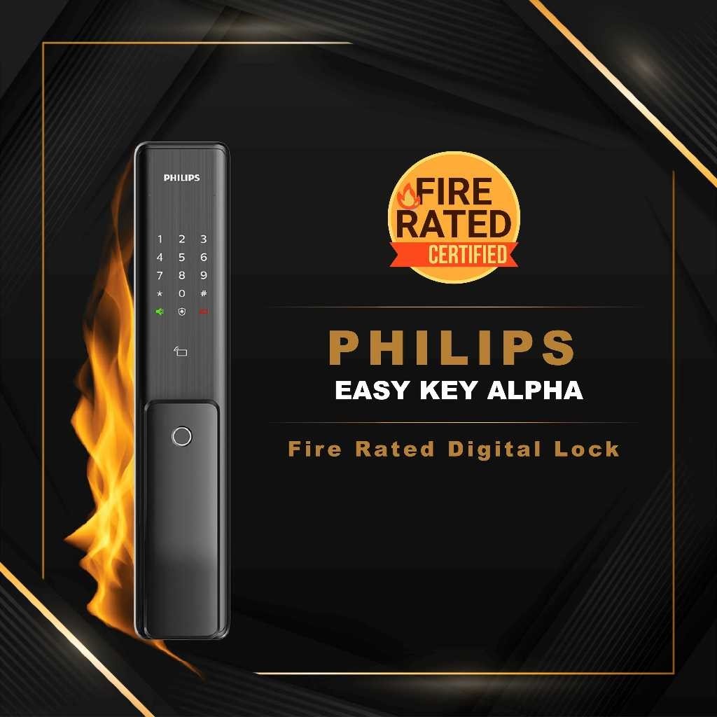 Philips EasyKey Alpha Fire Rated Digital Door Lock | 3 Years Warranty ...