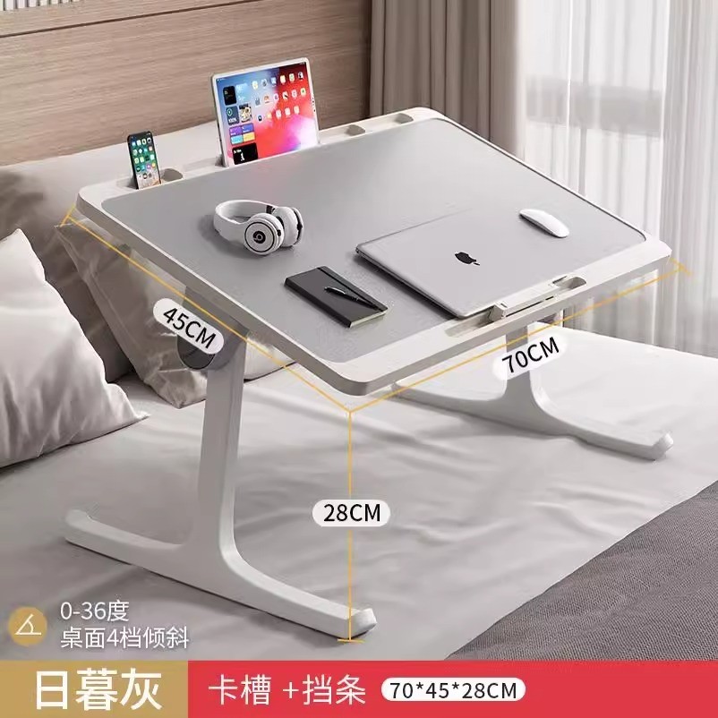 Foldable on Bed Small Table Dormitory Home Study Desk Bay Window Office ...