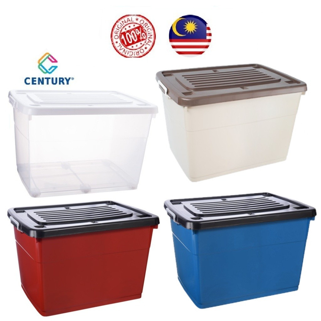 Century Storage Box With Wheel 115L 2PCS 4PCS Box Roller 115Liter Kotak ...