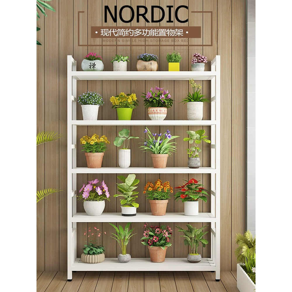 [48H Shipping] Flower Stand Storage Rack Balcony Flower Stand Living ...