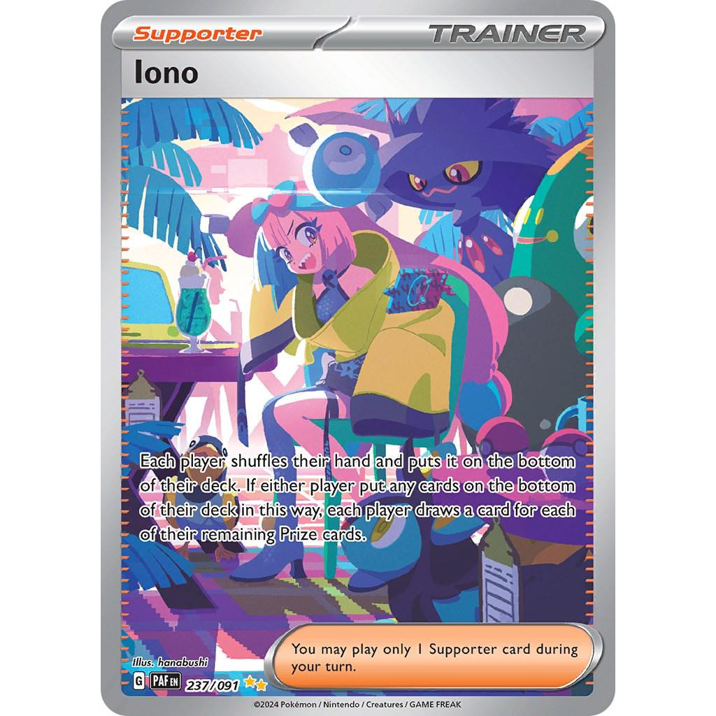 Binder Condition] Iono #237 Pokemon Paldean Fates | Shopee Singapore