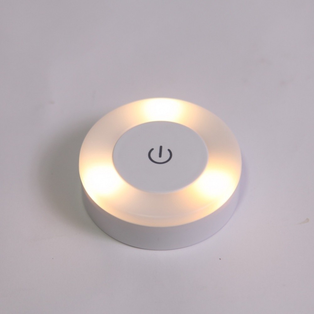 Warm White Yellow Light Wireless Bedside Lamp / LED Touch Sensor Night ...