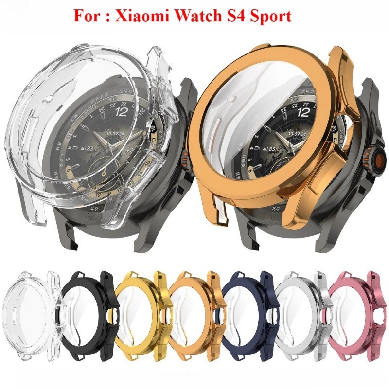 Full Coverage TPU Case Cover for Xiaomi Watch S4 Sport Smartwatch Band ...