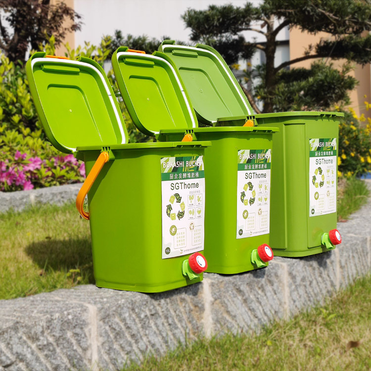 Kitchen Compost Bucket Dry Wet Separation Fermentation Barrel Polka ...