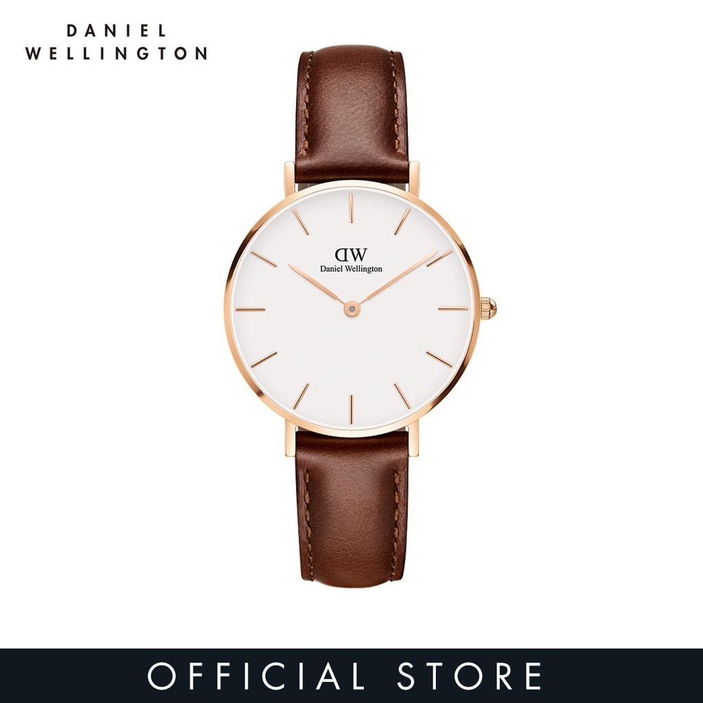 2 Years Warranty Daniel Wellington Petite St Mawes White Watch 28 32mm Rose Gold Leather strap DW Watch for women Fashion watch DW official Authentic Shopee Singapore