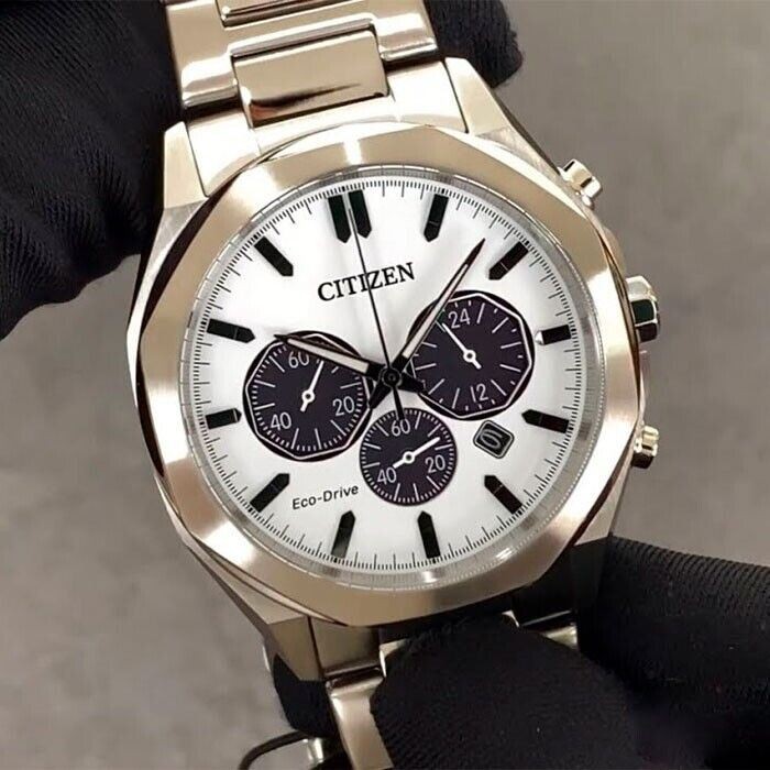 Citizen Orologio Eco-Drive CA4590-81A: Cronografo Al Quarzo, Cassa 41 Mm, Bracciale Acciaio, 10 ATM