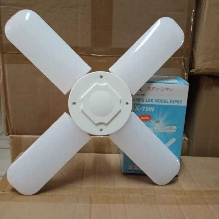 SX LED Fan Light 70W 50W 45W 30 Watt Fan Blade White Propeller Bulb ...