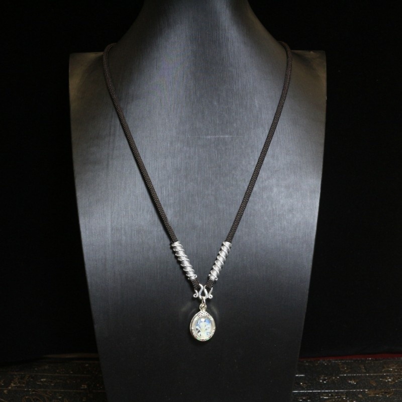New Thai Amulet Chain Hand-Woven Amulet Lanyard Gold Jade Pendant Rope ...