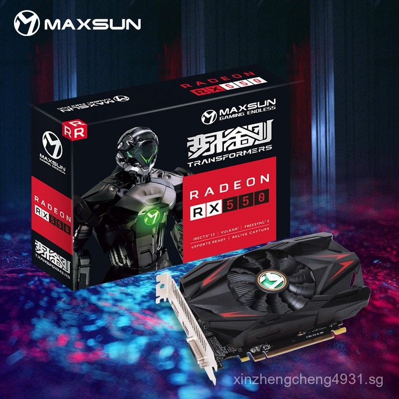 Mingquan（MAXSUN）MS-RX550Transformers4G Computer Games/Home Office ...