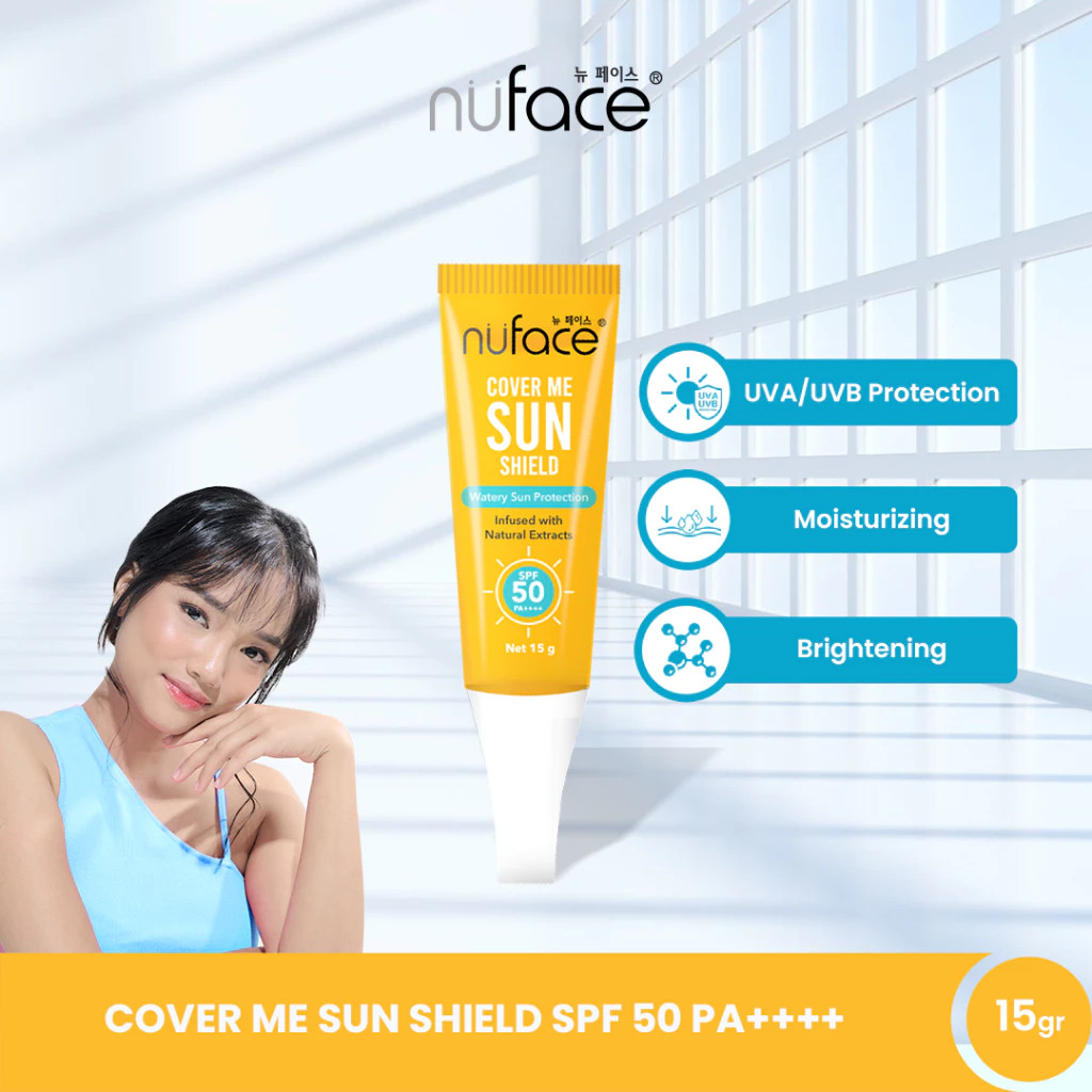 Nuface Cover Me Sun Shield - Sunscreen / Protect Cream 50gr / Merah Jingga Official - Gambar 4