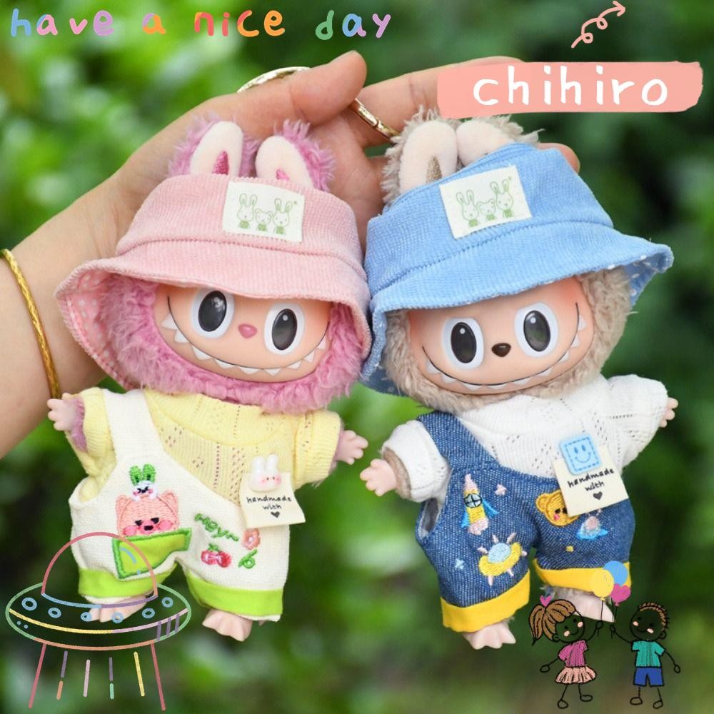 For 17cm Labubu Doll Clothes Outfit Accessories Macaron