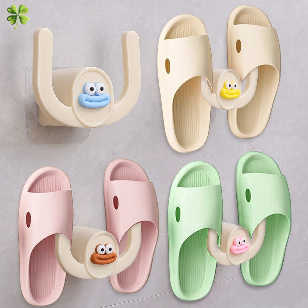 Cartoon Sausage Mouth Wall Slipper Organizer Rack Bathroom Wall Slipper ...