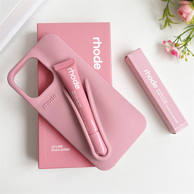 Rhode With Lip Gloss Phone Case for iPhone 15 14 13 12 11 Pro Max