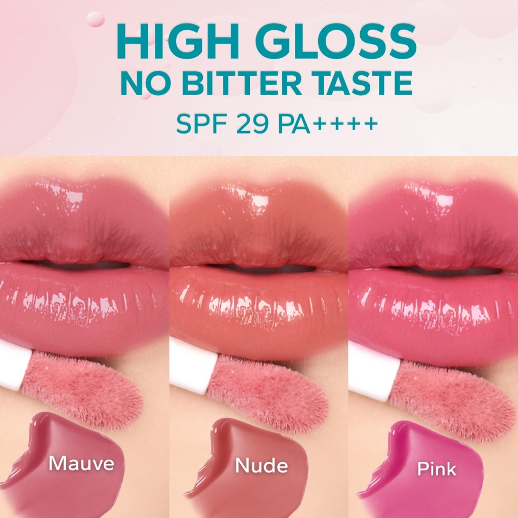 AMATERASUN Lip Gloss SPF29 PA++++ / Merah Jingga Official - Gambar 3