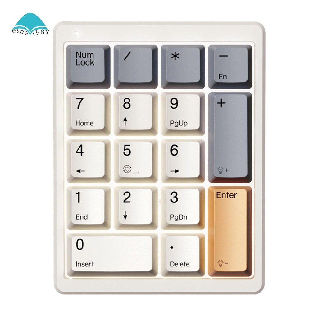 17 Keys Type C Wired Number Pad Mechanical Numeric Keypad Numpad Gaming ...
