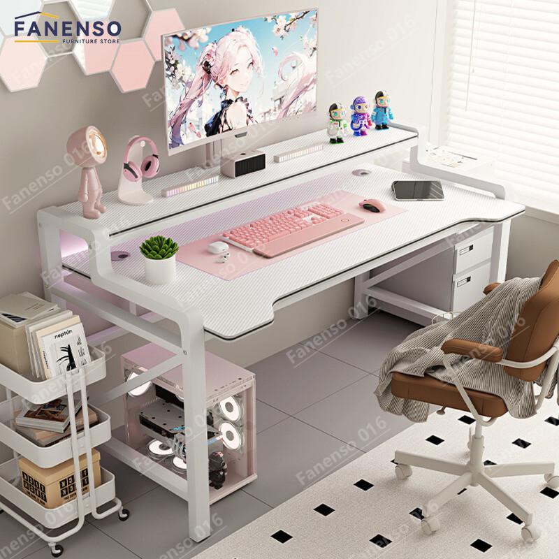 Fanenso New Upgrade Carbon Fibre Computer Table Gaming Table Office ...