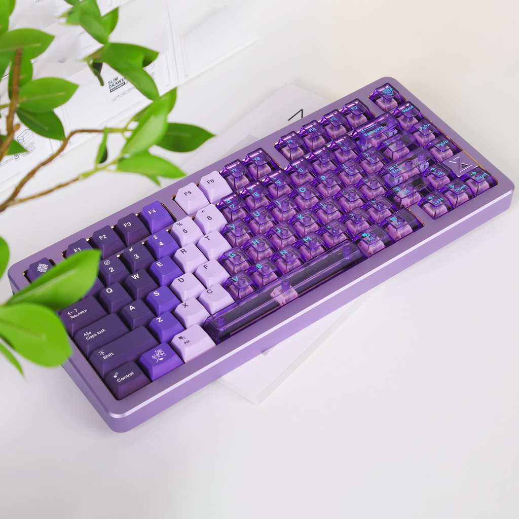 Lilac Keycaps Gradient Purple PBT+PC Light through Cherry profile ...