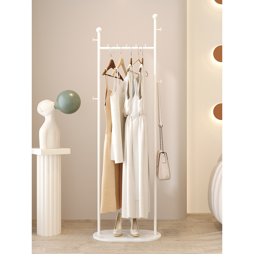 [48H Shipping] Cream Style Living Room Floor-standing Coat Rack Home ...