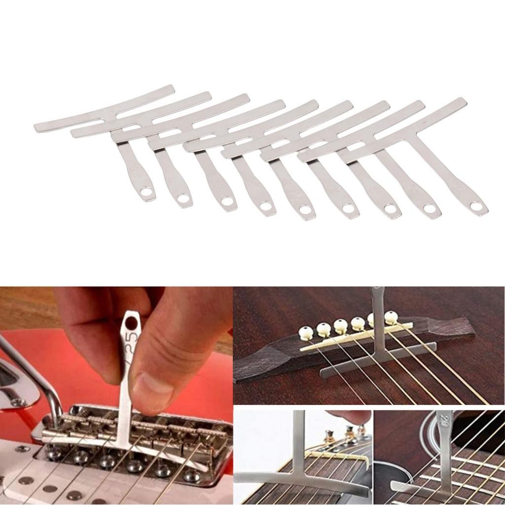 Fretboard Radius Gauge Foldable Feeler String Height Ruler Standard ...