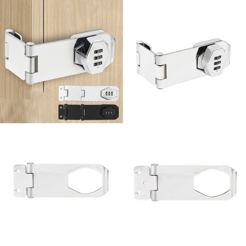 Mojito Sturdy Zinc Alloy Bifold Door Lock with Twist Knob Hasp Latches ...