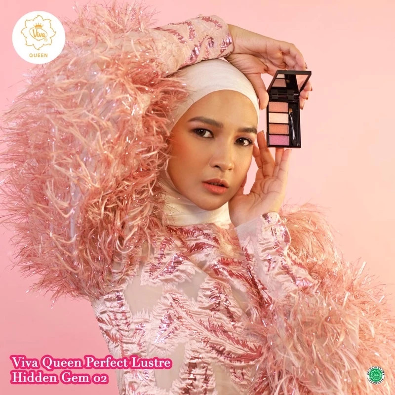 Viva Queen Perfect Lustre Eye Shadow - Eyeshadow - Perona Mata / Merah Jingga Official - Gambar 3