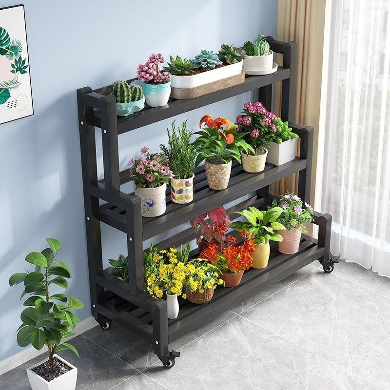 K*Storage Rack Balcony Living Room Floor-Standing Step-Type Multi-Layer ...