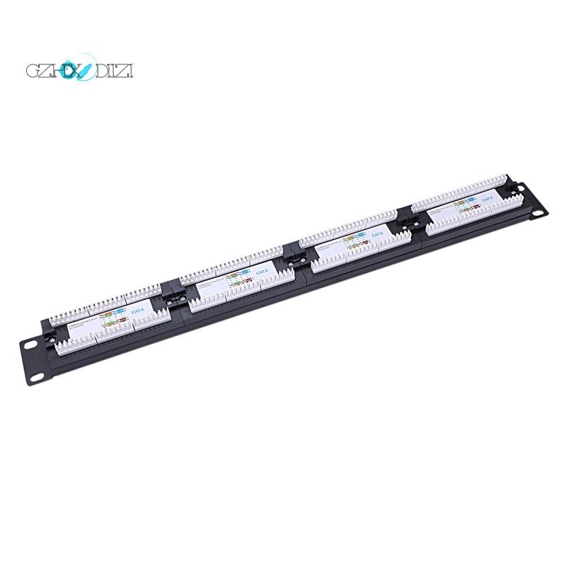 UTP 24 Port Rj45 Patch Panel Rack Cable Wall Mounted Bracket Connector ...