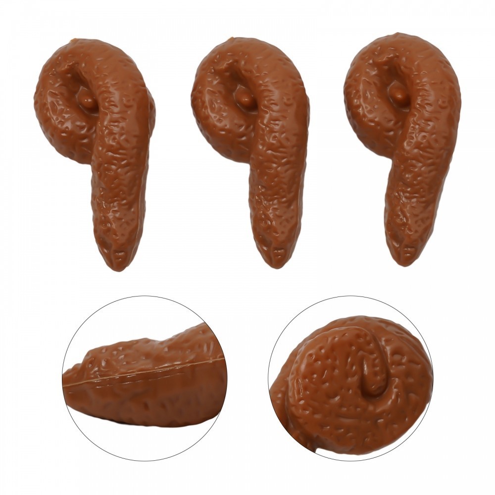 Realistic Poop Fake Poop Funny Games Gift Mischief Set Toys Tricky Turd ...