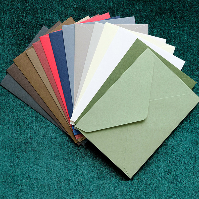 10 Pcs Multicolor Minimalist Envelope Classic Envelopes Set - Modern ...