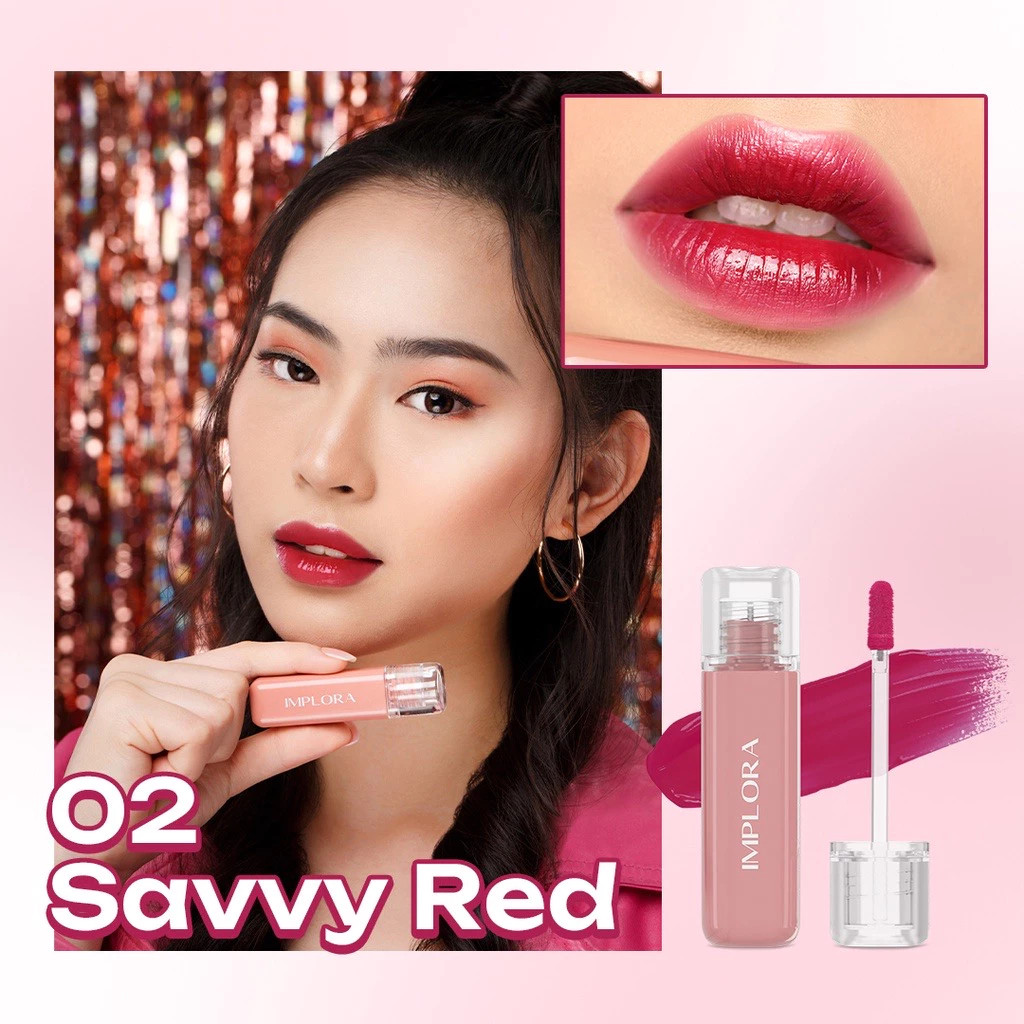 Implora Jelly Tint - LipTint / Merah Jingga Official - Gambar 3