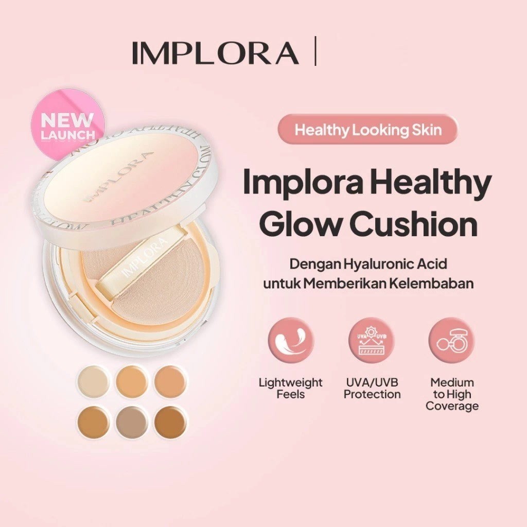 Implora Healthy Glow Cushion / Merah Jingga Official - Gambar 2