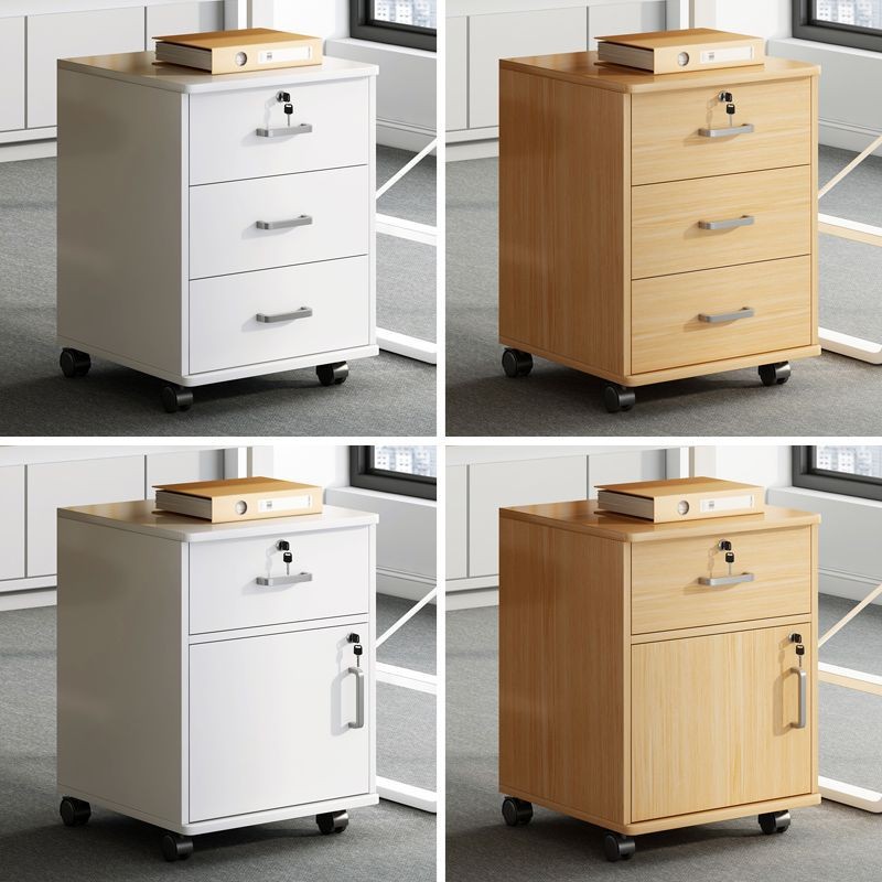 Office File Cabinet Station with Lock Small Cabinet Mobile Storage ...