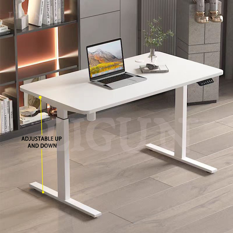 LIGUN Study Table Computer Table Electric Ergonomic Height Adjustable ...
