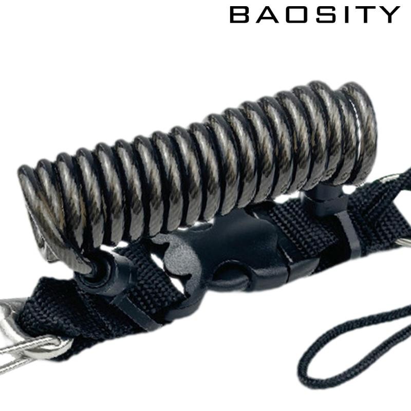 [Baosity] Scuba Diving Lanyard Spring Coiled Camera Lanyard Stainless ...