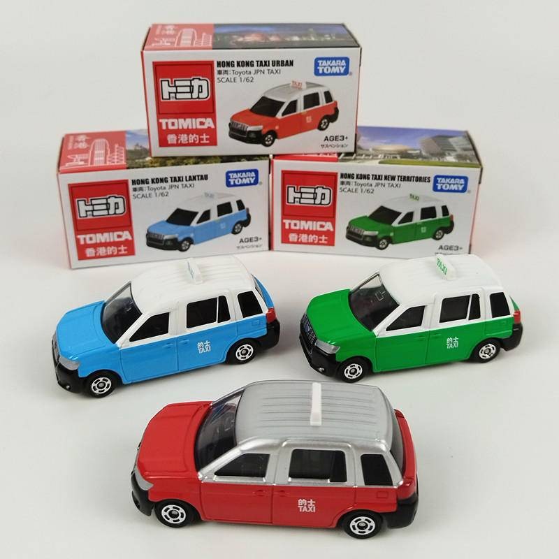 Tomica Hong Kong Toyota JPN Taxi 1/62 Diecast Car Model Red Green