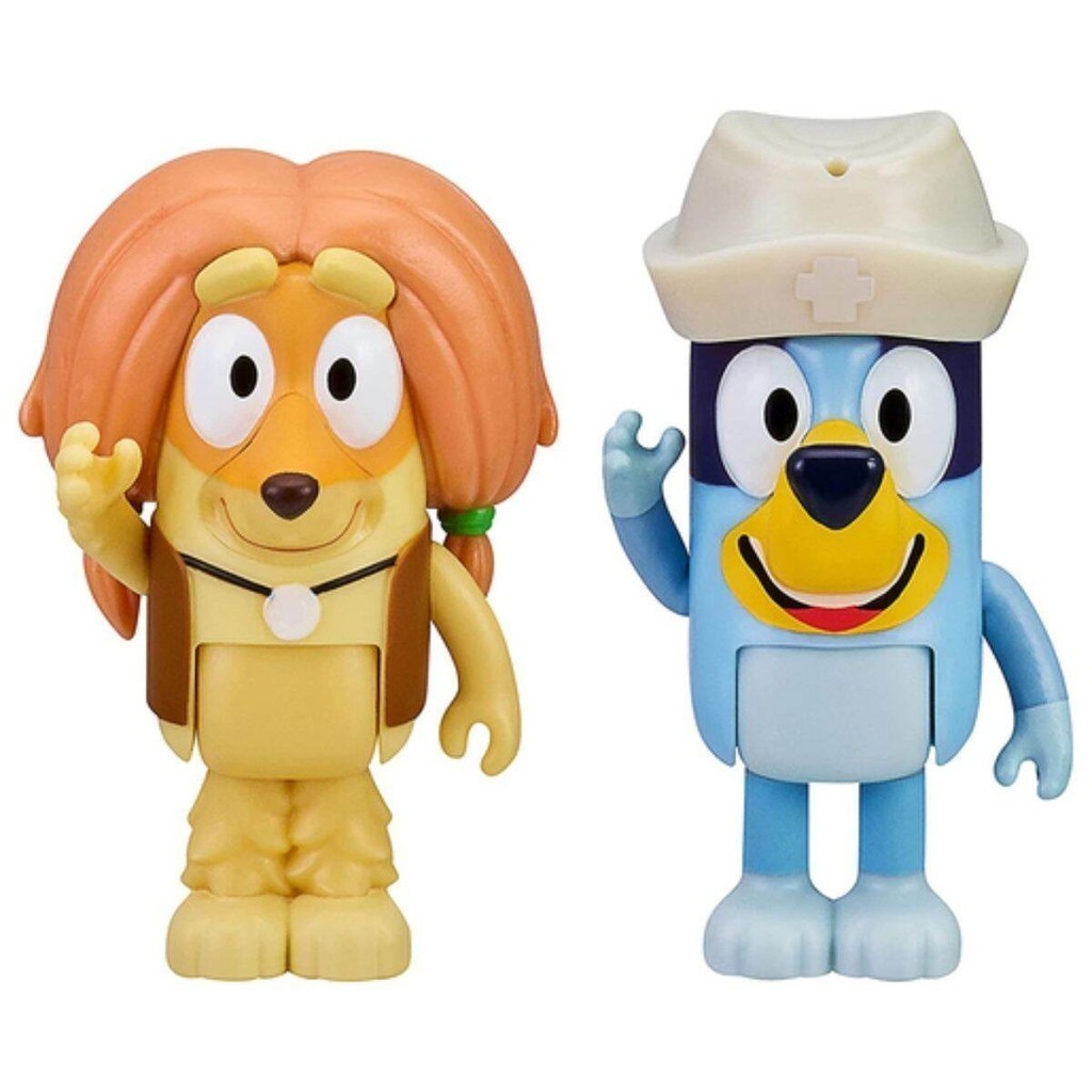 Bluey Doctor Checkup - Bluey & Indy Figure 2 Pack | Shopee Singapore