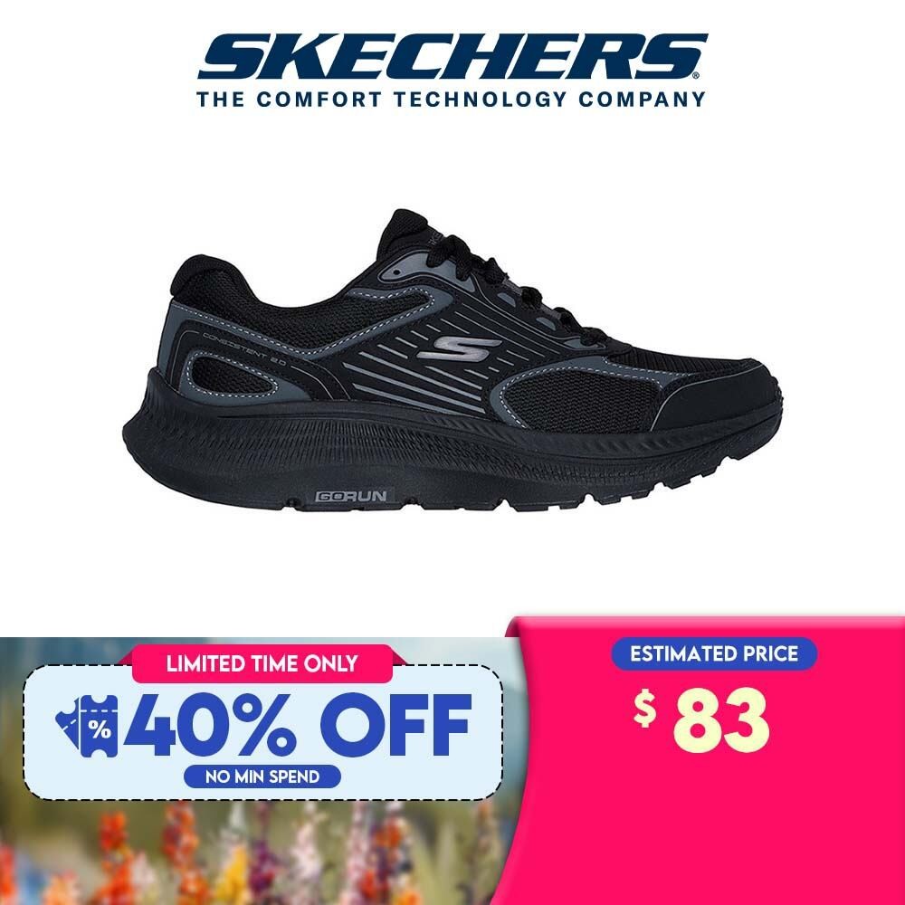 Skechers Men GOrun Consistent 2.0 Running Shoes 220866 BBK Air Cooled Goga Mat Shopee Singapore