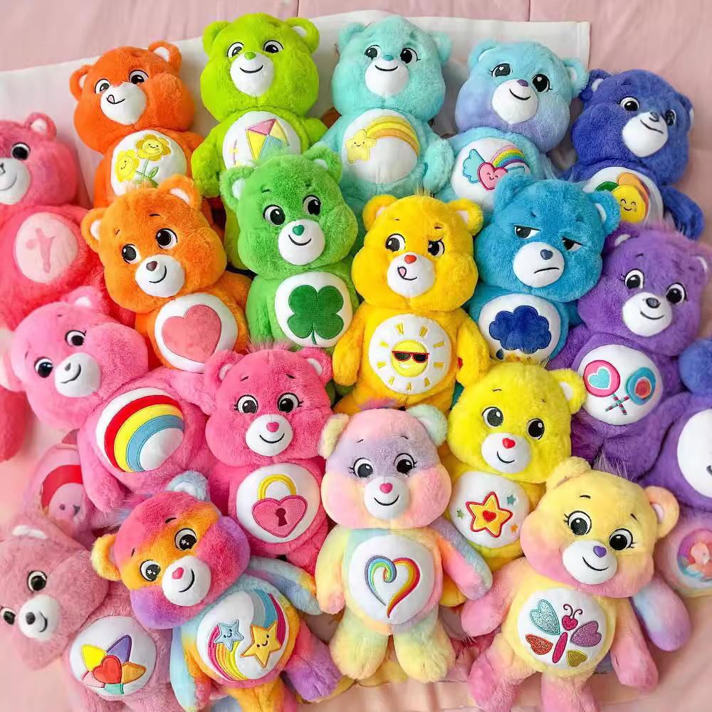 Care Bears Rainbow Bear Cute Doll Loving Heart Litte Bear