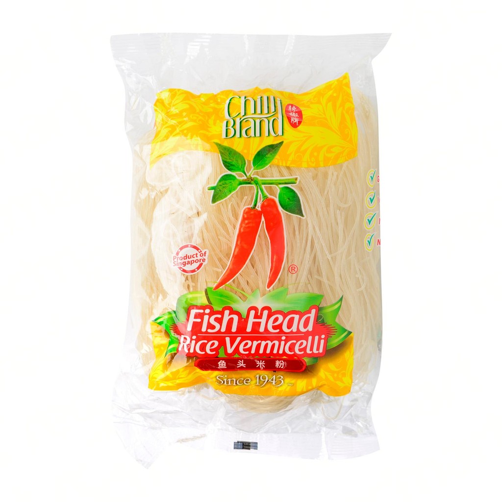Chilli Brand Fish Head Beehoon Rice Vermicelli 400g | Shopee Singapore