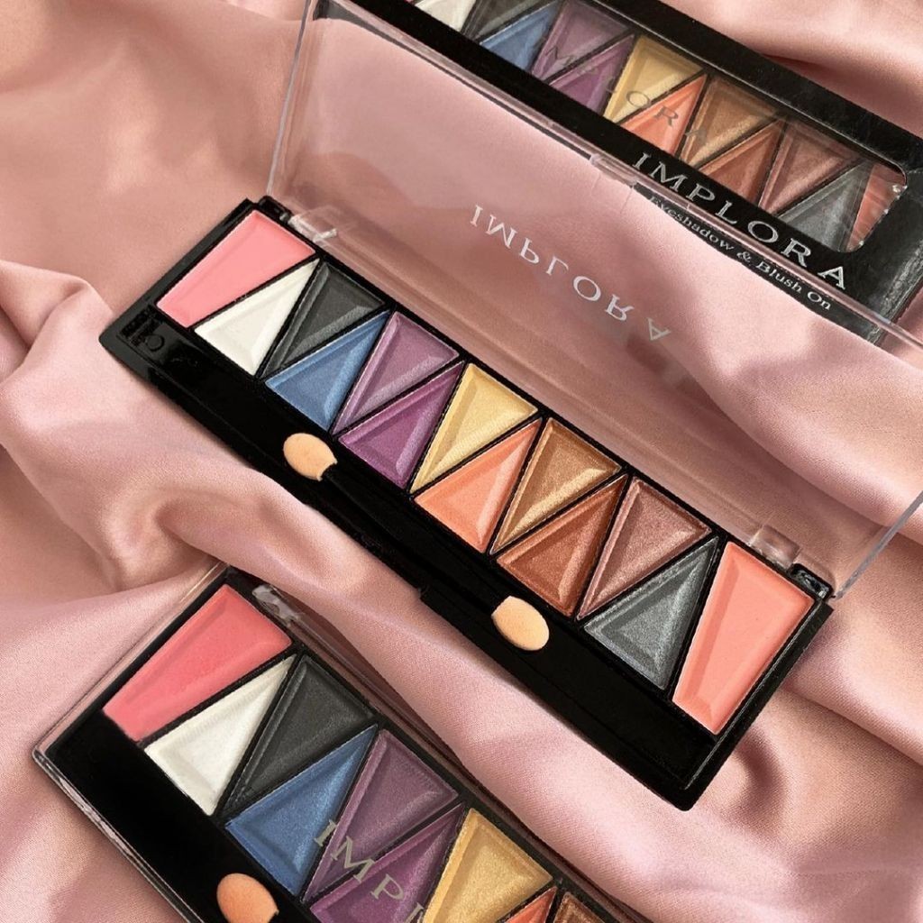 Implora Eye Shadow & Blush On / Merah Jingga Official - Gambar 4