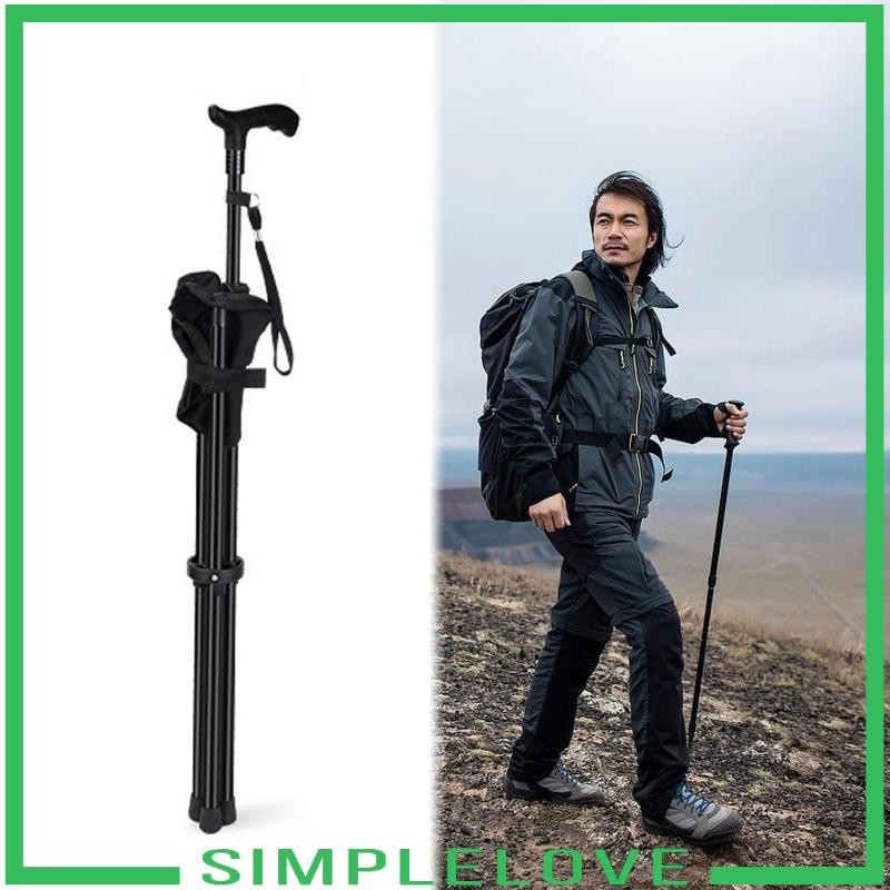 [Simple] Folding Cane Seat Walking Sticks Mobility Aid Tripod Stool ...
