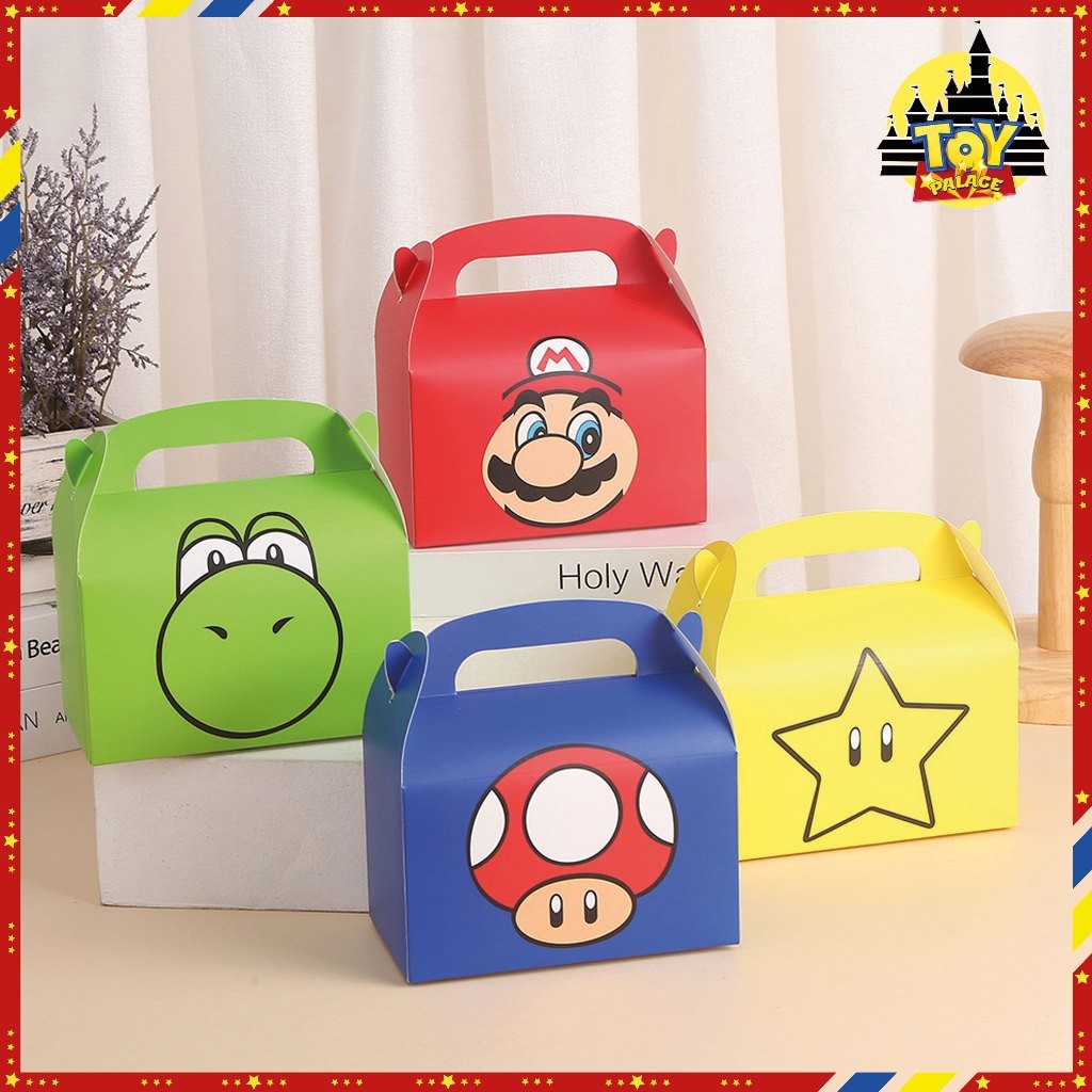 Super Mario Candy Cake paper Box Kotak cartoon kids Gift Box Small ...
