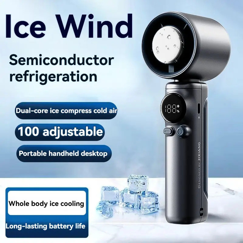 2025 Upgraded Electric Mini Fan Refrigeration Handheld Fan USB ...