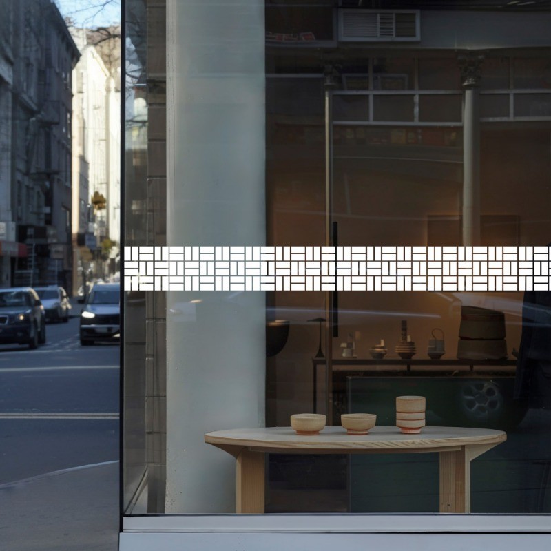 Simple Frosted Glass Anti-collision Decorative Waistline Sticker ...
