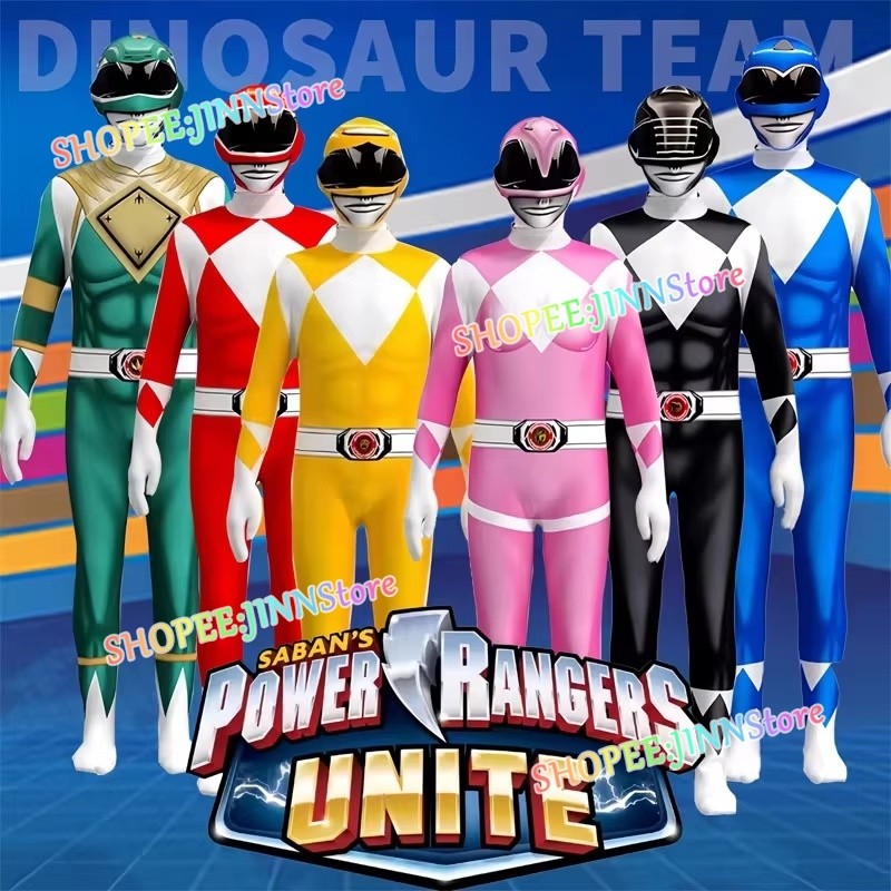-JINN-Adult/Kids MIGHTY MORPHIN POWER RANGERS Cosplay Costume POWER ...