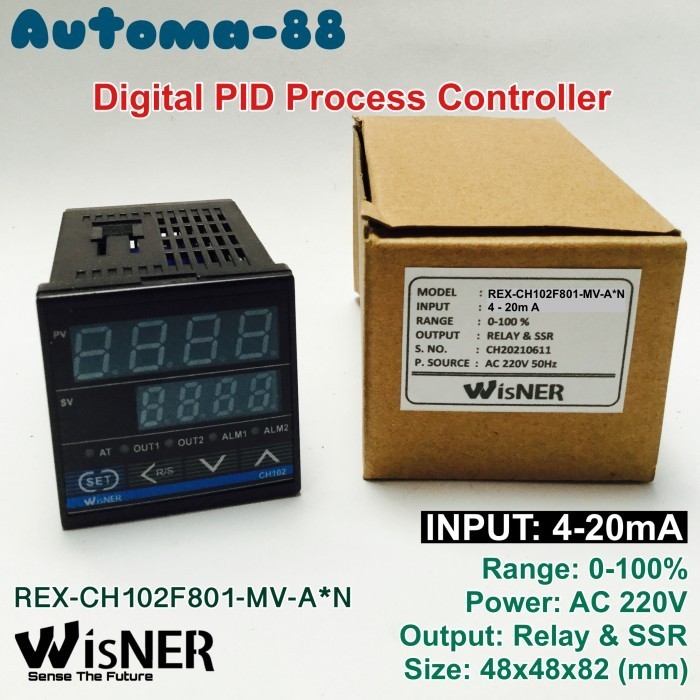 Md99 WISNER REX-CH102-F801-MV-AN Digital PID Controller Input 4-20mA ...