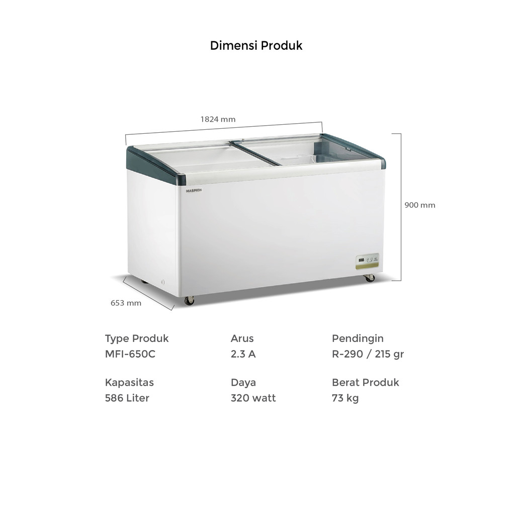 Maspion Freezer 586 Liter MFI-650 C - Gambar 3